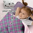 thumbnail image 2 of KAINSY Personalized Purple Toddler Girls Nap Mat Sleeping Mat for Daycare, Soft and Cozy Kids Sleeping Bag with Pillow & Blanket for Preschool Kindergarten, Custom Name Easy Carry Napsack, 2 of 8