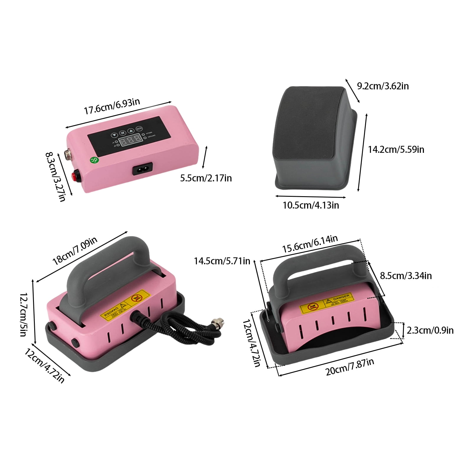Wildnix 300W Hat Heat Press Machine, 2-in-1 Digital Display with Adjustable Time and Temperature, Perfect for Customizing Hats and Apparel