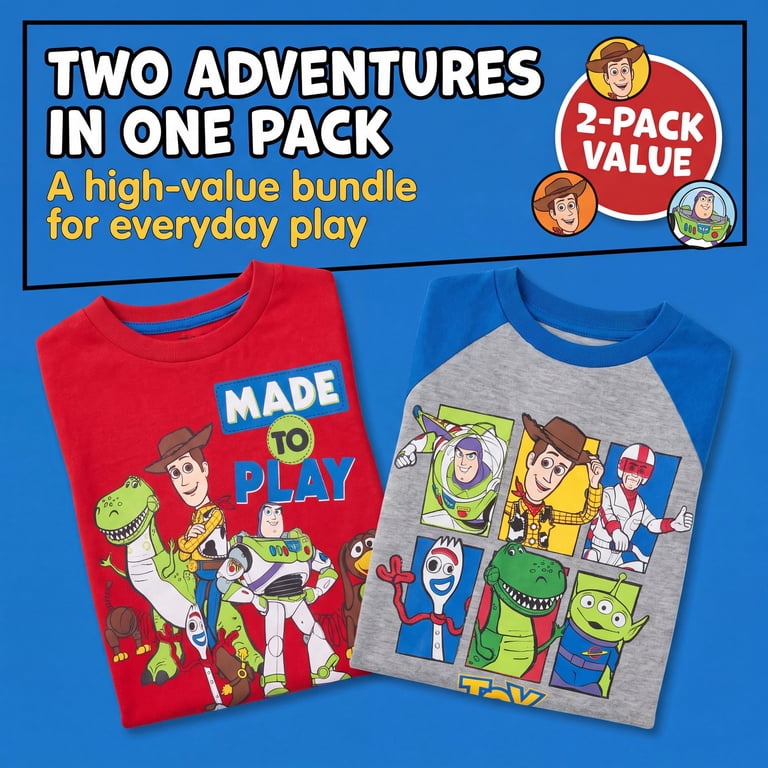Disney Toy Story Toddler Boys' 2-Pack Long Sleeve Tees photo 2
