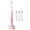 Pink, variant on Jubipavy Sound Rechargeable Electric Toothbrush for Adults and Kids Travel Wave Toothbrush with 4 Brush Heads 5 Modes Power Toothbrush