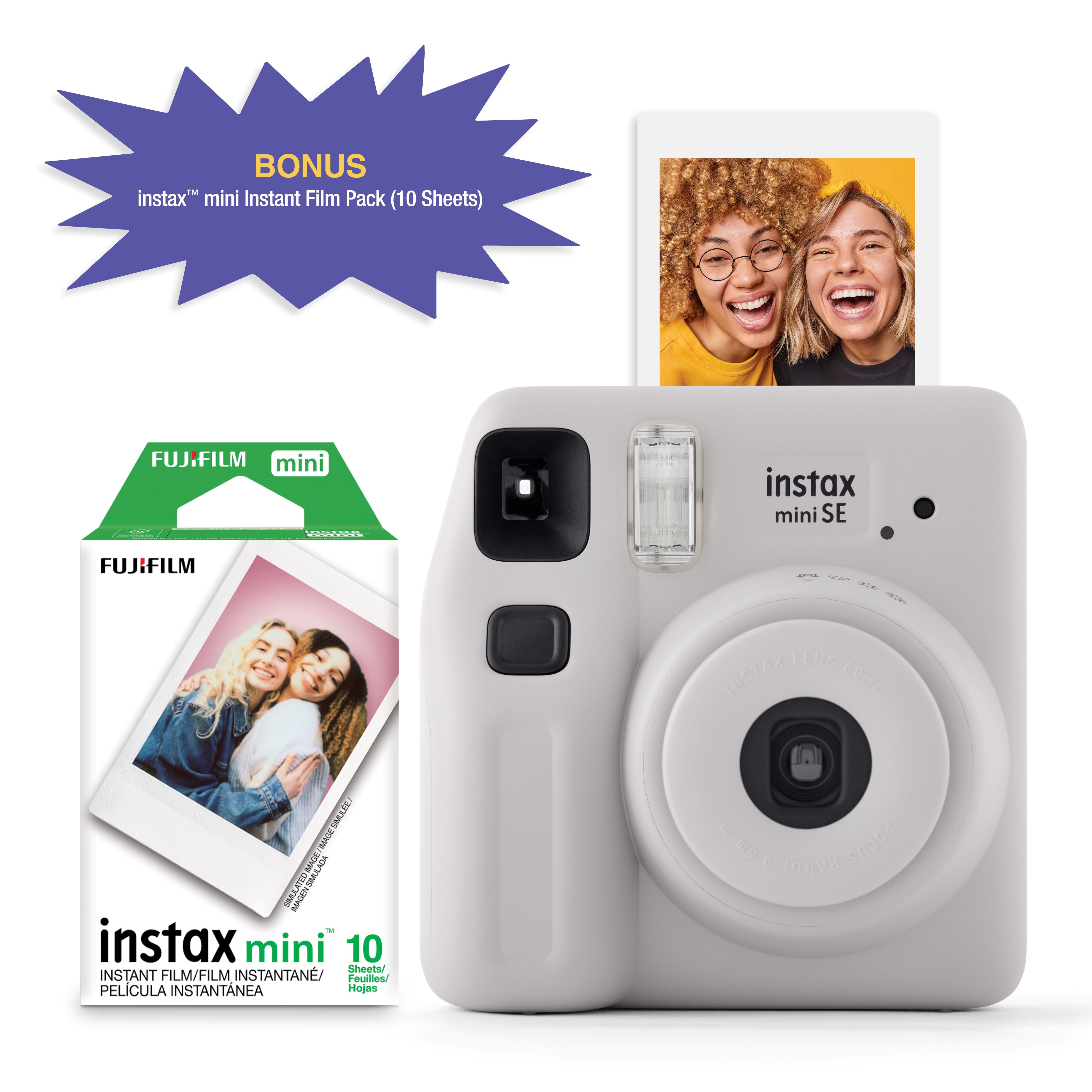 U's instax mini カメラセット Fujifilm instax Mini SE Instant Camera with Bonus 10 pack Mini