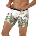 thumbnail image 3 of Rateoe Herbs and Wildflowers Print Men’s Underwear Boxer Briefs Soft Comfortable Underwear Boxer Briefs, Long Leg Briefs,Anti-chafing Boxer Briefs, 3 of 7