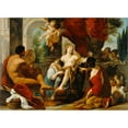 thumbnail image 2 of Luigi Garzi 24x18 Gold Ornate Framed and Double Matted Museum Art Print Titled - Hercules and Omphale (About 1700-1710), 2 of 4