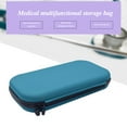 thumbnail image 2 of Braveheart Portable Shockproof Stethoscope Storage Bag Built-In Mesh Bag Organizer Zipper Storage Case, Blue, 2 of 9