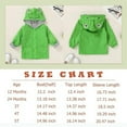 thumbnail image 7 of Younger Tree Baby Boy Girl Raincoat Kid Cute Cartoon Hoodie Zipper Rain Jacket Outfits for 2-3T, 7 of 7