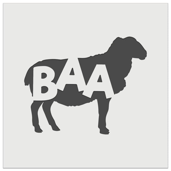 Sheep Baa Farm Animal DIY Cookie Wall Craft Stencil - 9.0 Inch