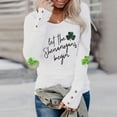 thumbnail image 2 of St. Patrick's Day Tops for Women Casual Shirt Green Long Sleeves Plus Size Fall Outfits Clothes, 2 of 4