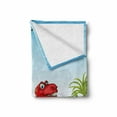 thumbnail image 2 of Dino Soft Flannel Fleece Throw Blanket, Cartoon Style Dinosaurs in a Dino Park Jungle Trees Wildlife Habitat Illustration, Cozy Plush for Indoor and Outdoor Use, 70" x 90", Multicolor, by Ambesonne, 2 of 6