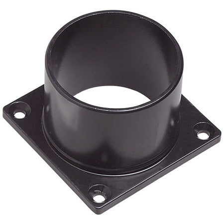 Brass Pier Base - Design House 502211 3-inch Pier Base, Mount to Deck or Wide Post, Black Finish