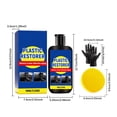thumbnail image 3 of Faded Plastic Restorer for Cars, QQZ Black Finish Restorer Color Protectant, Vinyl Rubber Interior Exterior Auto Detailing Solution for Like Appearance, 3 of 7