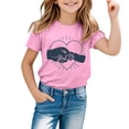 thumbnail image 4 of MEZZALL T-Shirt Décontracté pour Enfants Fête des Pères Mode Cœur Amour Manches Courtes Col Rond 12-13 Ans Classique, 4 of 4