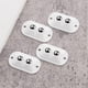 thumbnail image 3 of 16pcs Adhesive Caster Wheels Mini Swivel Wheels Storage Box Wheels for Trash Bin, 3 of 4