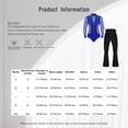 thumbnail image 7 of YiZYiF Men's Latin Ballroom Dance Costume Outfits Rhinestone Shiny Bodysuit with Flared Pants Set Red&Black M, 7 of 7