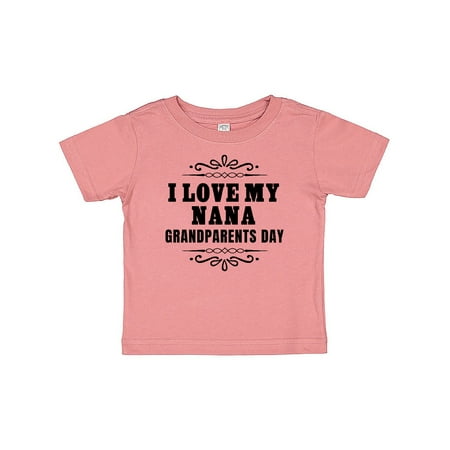 

Inktastic Grandparents Day I Love My Nana Gift Baby Boy or Baby Girl T-Shirt