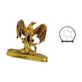 thumbnail image 4 of Escultura De Animal En Miniatura, Estatua De Resina De Arte Moderno Con Soporte De Exhibición De Madera, Organizador, Estante Antiguo Para Decoración Del Hogar, Oficina, Armario, Comedor, 4 of 7