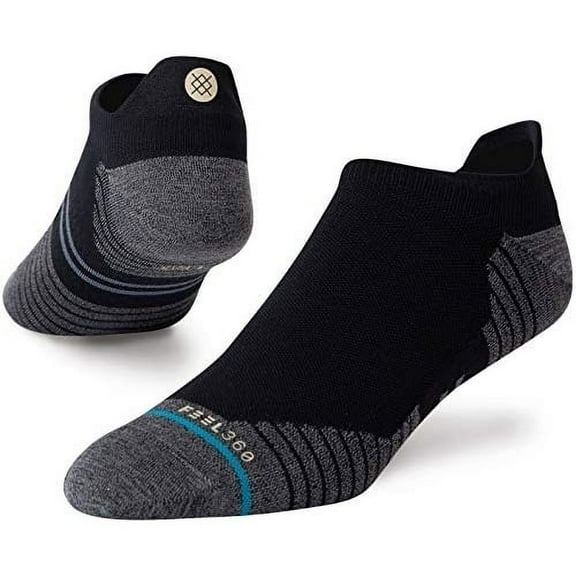 Stance Mens Run Light Tab Running Ankle Socks Black - A218A20RLT-BLK