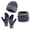 Blue, variant on ZQUUVOU Winter Beanie Hats Scarf Gloves Set Thick Warm Slouchy Beanies Hat Knit Skull Cap Neck Warmer For Men Women Dark Gray