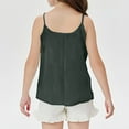 thumbnail image 5 of Girls Linen Camisole Tank Tops Summer Loose Cami Sleeveless Shirts Casual Spaghetti Undershirts for Gymnastics Dancewear, 5 of 5