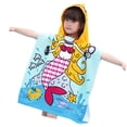 thumbnail image 3 of Worallymy Capa de baño para niños Dibujos animados para niños Ducha con Capucha Toalla Baño Secado Jersey Poncho Tipo 7 Worallymy JD735811967, 3 of 7