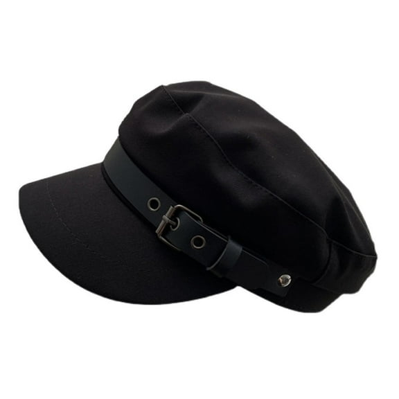 Beret Women Hat Baker Boy Caps Hats Cap Newsboy Casual Peaked Lady All Match Wool Ladies Childrens Leather Winter Black