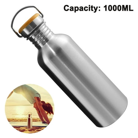 

Stainless Steel Sports Water Bottle Bulk Reusable Metal Sports Water Bottle Keeps Drink Hot and Cold BPA Free Double Wall Vacuum Cola Shape Insulated Water Bottles 1000ML