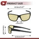 thumbnail image 4 of 1 Set Gafas de Motocicleta Tri-Acetato de Celulosa PC UV400 Gafas de Sol para Deportes al Aire Libre para Motocross, Moto de Tierra, ATV Lente Amarillo Marco Negro y Gris, 4 of 6