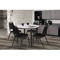 thumbnail image 2 of Kee 42" Round Breakroom Table in White/ Black, 2 of 6