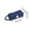 thumbnail image 4 of Taotanxi Large Capacity Pencil Pouch Multi-Use Pencil Case Organizer, Portable Pencil Bags Nylon with Zipper,Blue, 4 of 6