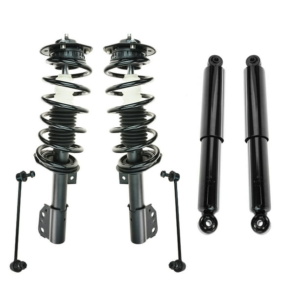 TRQ 6pc Suspension Kit Strut & Spring Assemblies Shock Absorbers Sway Bar Links SKA67314