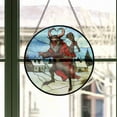 thumbnail image 3 of Stained Glass Window Hanging Krampus - Stained Glass Window Hanging Krampus, Festival Gift Ornament, Home Wall & Window Art, Brightens Any Space with Light, 3 of 6