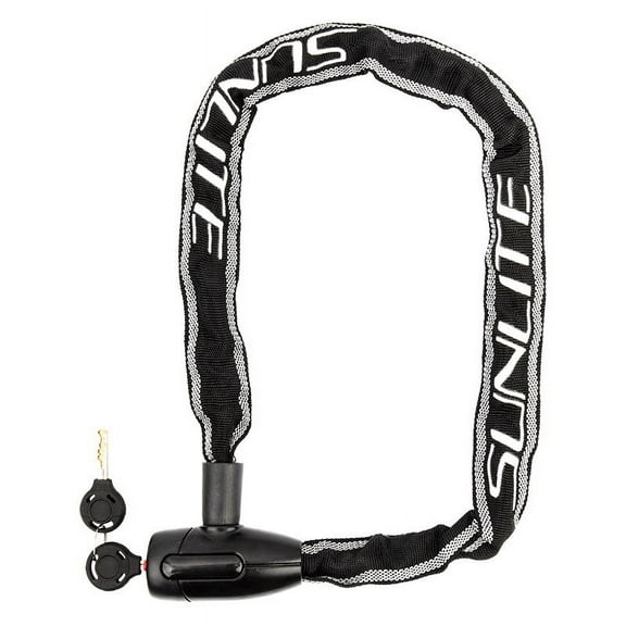 Sunlite Defender Chain Lock Key 6mm 35in Heavy Duty Lock Head 2 Keys Included