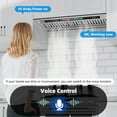 thumbnail image 3 of 30 Inch Insert Range Hood with Voice/Gesture/Touch Control, 900 CFM Built-in Kitchen Hood Vent with 4 Speed Exhaust Fan, Memory Mode, Adjustable Lights, Ducted/Ductless Convertible, 3 of 8