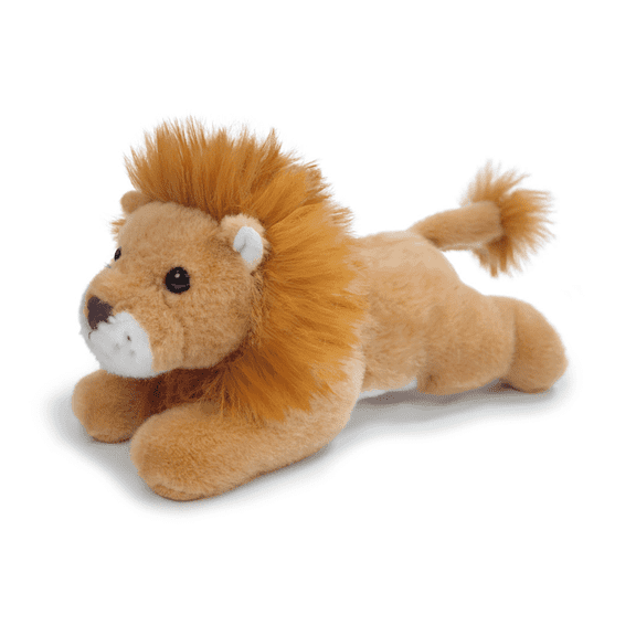 Just qunseen 8'' Realistic Lion Plush Toy Soft Stuffed Animal Cuddly Gift for Kids