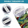 thumbnail image 5 of SKYSONIC 40 oz Funny Frog Tumbler with Handle and Straw Lid, Insulated Cup Reusable Stainless Steel Water Bottle Travel Mug, 5 of 7