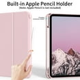 thumbnail image 5 of Kenke Case iPad (A16) 11th Generation 11 inch 2025, iPad 10th Generation 10.9 Inch 2022 with Pencil Holder, Soft TPU Back Smart Trifold Stand Case [Support Touch ID and Auto Wake/Sleep], Pink, 5 of 9