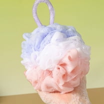 18K  Saved Kumdkd Bath Flower Sponge - Colorful Exfoliating Shower Pouf for Women/Men, Extra Soft Body Scrubber with Hanging Loop, Eco-Friendly Bath Ball (4.7" Rainbow)