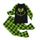 thumbnail image 2 of Conjuntos de pijamas navideños familiares a juego Grinch 2024, pijama de Grinch con parte superior y pantalones de pijama a cuadros, pijama de Grinch para niños y adultos para la familia, 10 Años, 2 of 3