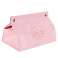 thumbnail image 3 of Tissue Storage Box, Elegant Extraction Tissue Box, 7.9 X 4.7 X 4.9 In For Bedroom  With PU Leather Pink, 3 of 8