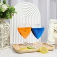 thumbnail image 4 of HLONK 2Pcs Creative Cocktail Glass Goblets Heart Shape Glasses Goblets Cups for Bar, 4 of 6