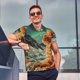 thumbnail image 4 of Fotbe Space Adventurer Cat Camiseta Polo de Golf para Hombre con Estampado – Camisa Deportiva Transpirable con Cuello Abotonado-Medium, 4 of 6
