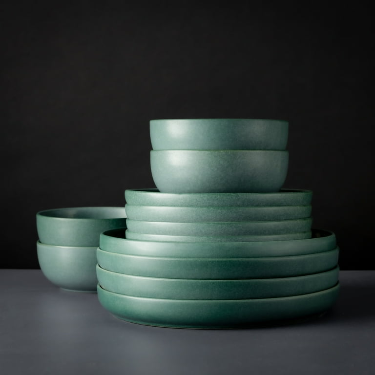 3 pack) Thyme & Table 12-Piece Stoneware Dinnerware Set, Caspian