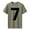 Army Green, variant on Yifymode Men's Crew Neck Short Sleeve T-Shirt, Large Number 7 Graphic Regular Fit Casual Daily Wear Top Army Green M