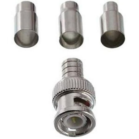 Rg58 Plenum - Gem Electronics 301-00TP Bnc Crimp-On Plug,Rg59,6 Pvc, Plenum,Rg58 10Pk