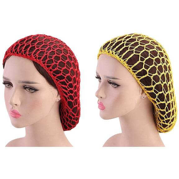 Hair Net Sleeping Crochet Cap Hat Mesh Nets Snood Women Cover Hairnets Hairnet Night Wrap Accessories Protector Knit