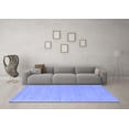 thumbnail image 3 of Ahgly Company Indoor Square Abstract Blue Contemporary Area Rugs, 3' Square, 3 of 4