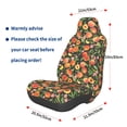 thumbnail image 2 of Lsque Fruits Peach Pattern Car Seat Covers for Front Seats , Waterproof Seat Covers for Cars, Sporty Front Seat Covers,Car Seat Cover Protector Front Seats, 2 of 5