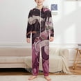 thumbnail image 2 of Demon Slayer Nezuko Kids Hooded Jumpsuit Union Suit Onesie One Piece Blanket for Boys Girls, 2 of 7
