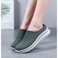 thumbnail image 4 of Women’s Closed-Toe Slip-On Mules – Breathable Flyknit Casual Shoes with Soft Lightweight Comfort Sole, 4 of 7