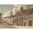 thumbnail image 2 of Samuel Ireland 14x11 Black Ornate Wood Framed Double Matted Museum Art Print Titled: Gray's Inn (1800), 2 of 5