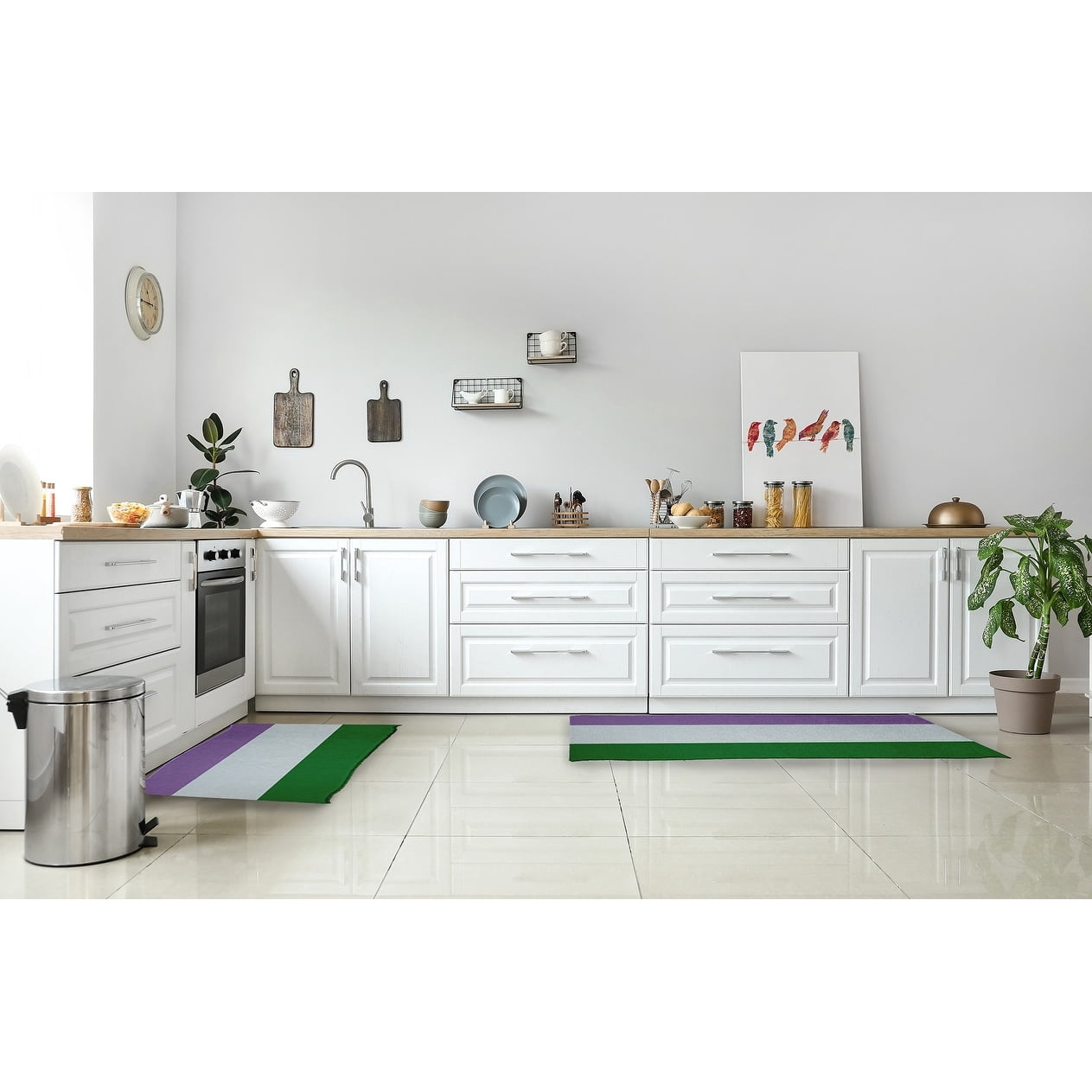 Simply Daisy 3' x 5' Genderqueer Chevron Chenille Rug